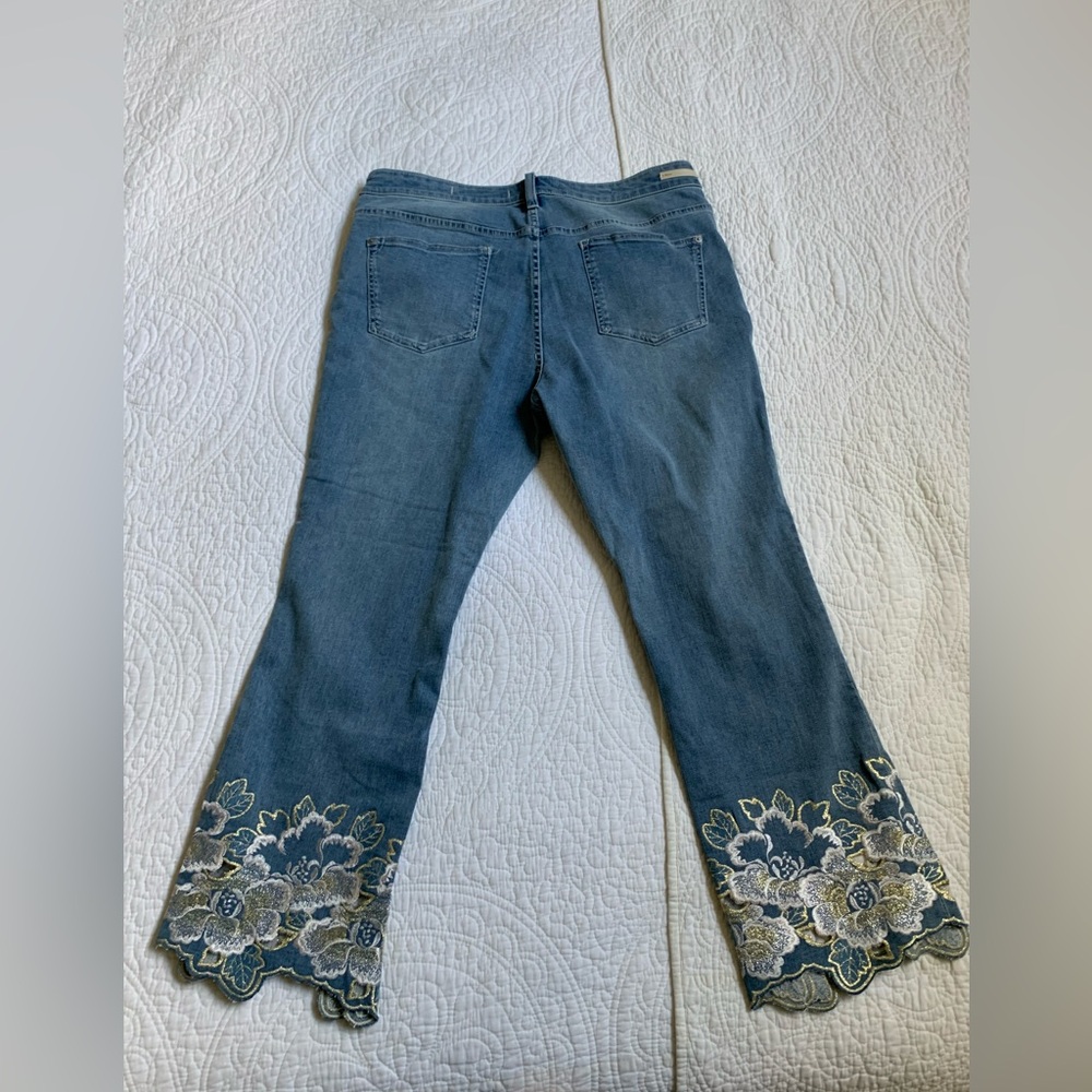 Pilcro and the Letterpress high rise bootcut embellished jeans - Picture 2 of 4